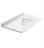 Fresca 36" Countertop with Undermount Sink - White Quartz | 1-Hole Faucet Drilling